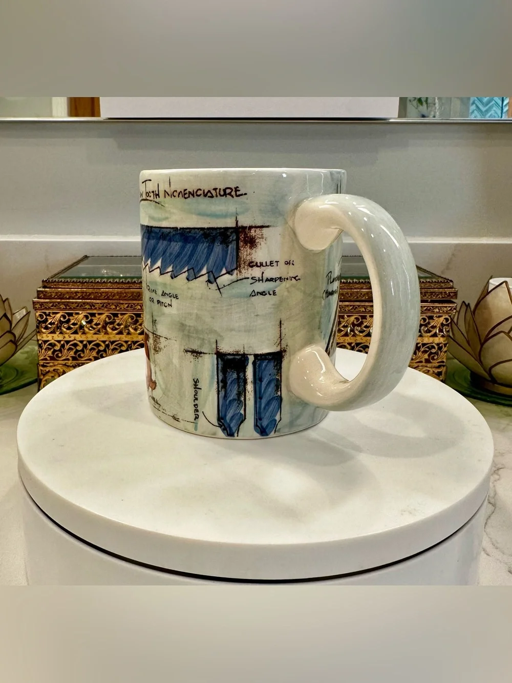VTG Restoration Hardware Collectible Antique Tool Mug/Coffee Cup EUC